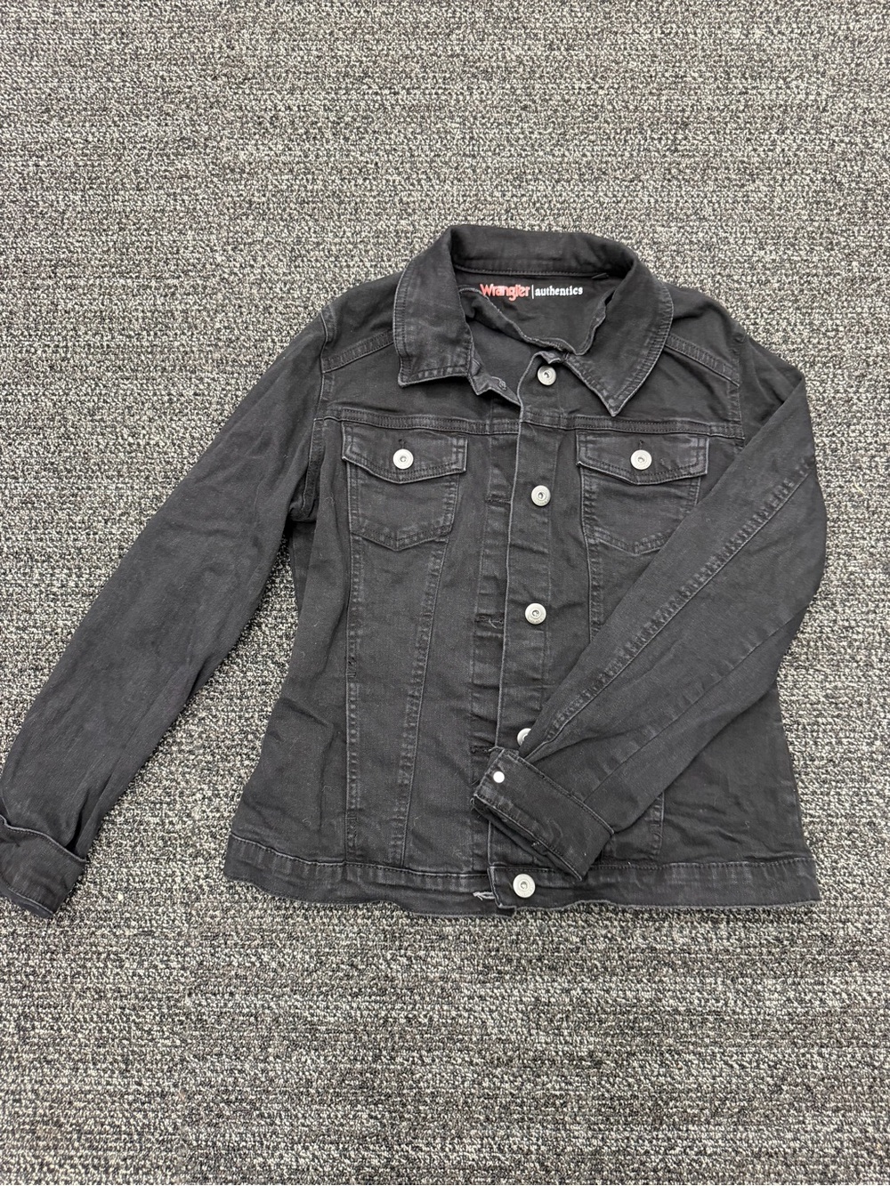 Wrangler Women's Black Denim Trucker Jacket